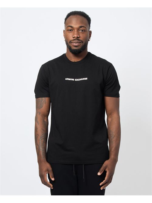 AX basic crew neck men's T-shirt with logo ARMANI EXCHANGE | XM000787-AF12308UC001